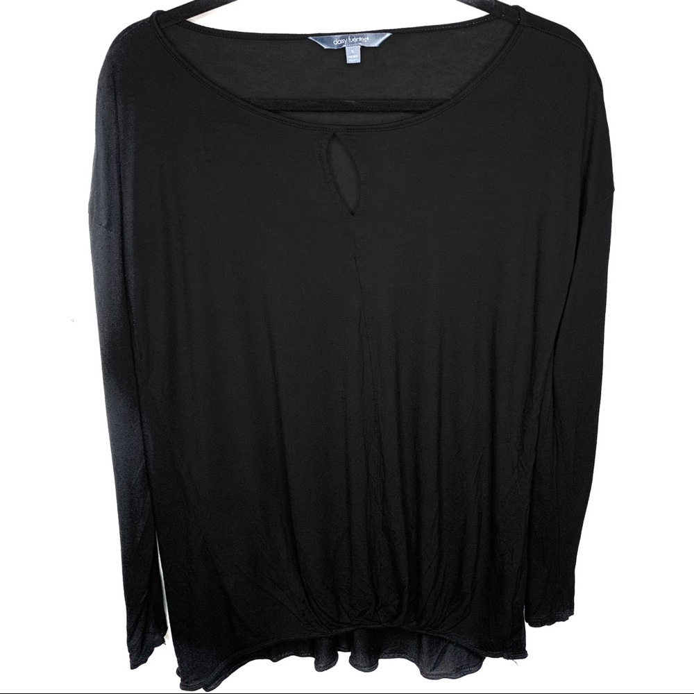 DAISY FUENTES BLACK SMALL BLOUSE